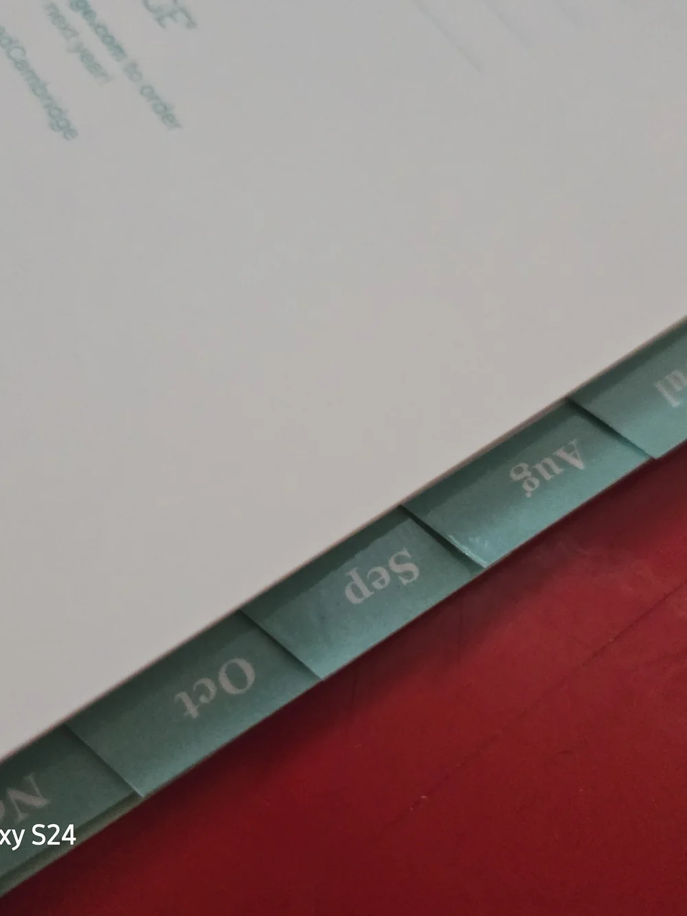 Cambridge 2027 Mint Planner with Gold Accents - Spiral Weekly & Monthly